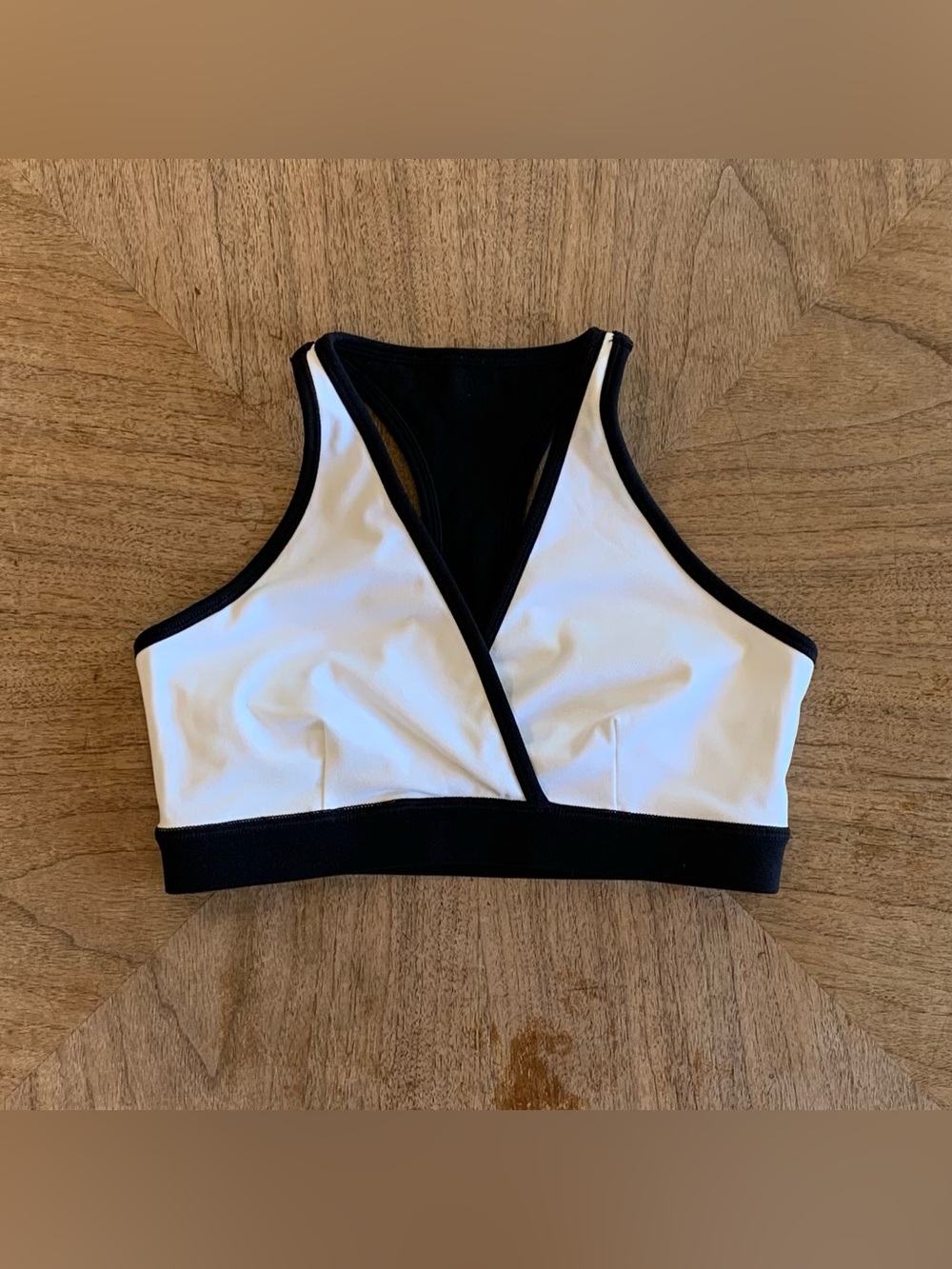 BuffBunny Onyx Black / White Reversible Racerback Bra